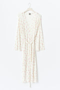 Soft homewear robe - Yellow ditsy