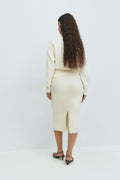Knitted pencil skirt - Gardenia