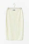 Knitted pencil skirt - Gardenia