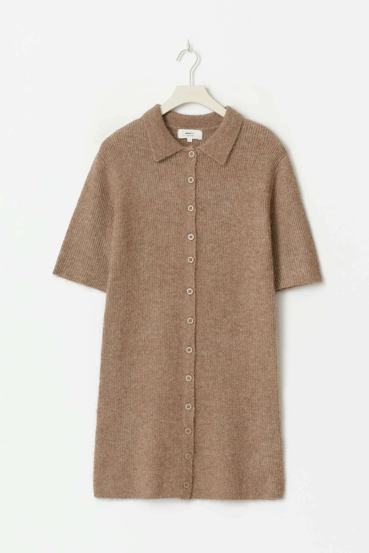 knitted dress - Yellow/stripe