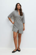 knitted dress - Yellow/stripe