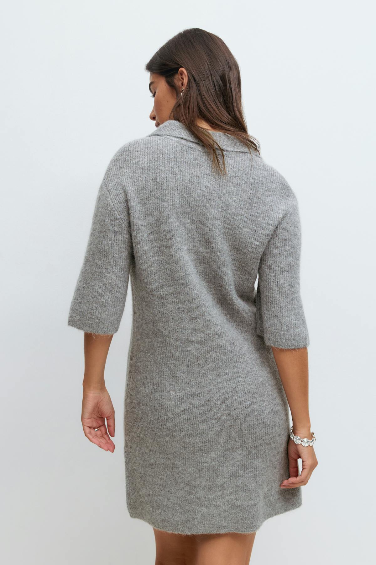 knitted dress - Yellow/stripe