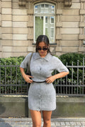knitted dress - Yellow/stripe