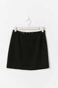 Belted mini skirt - Noir
