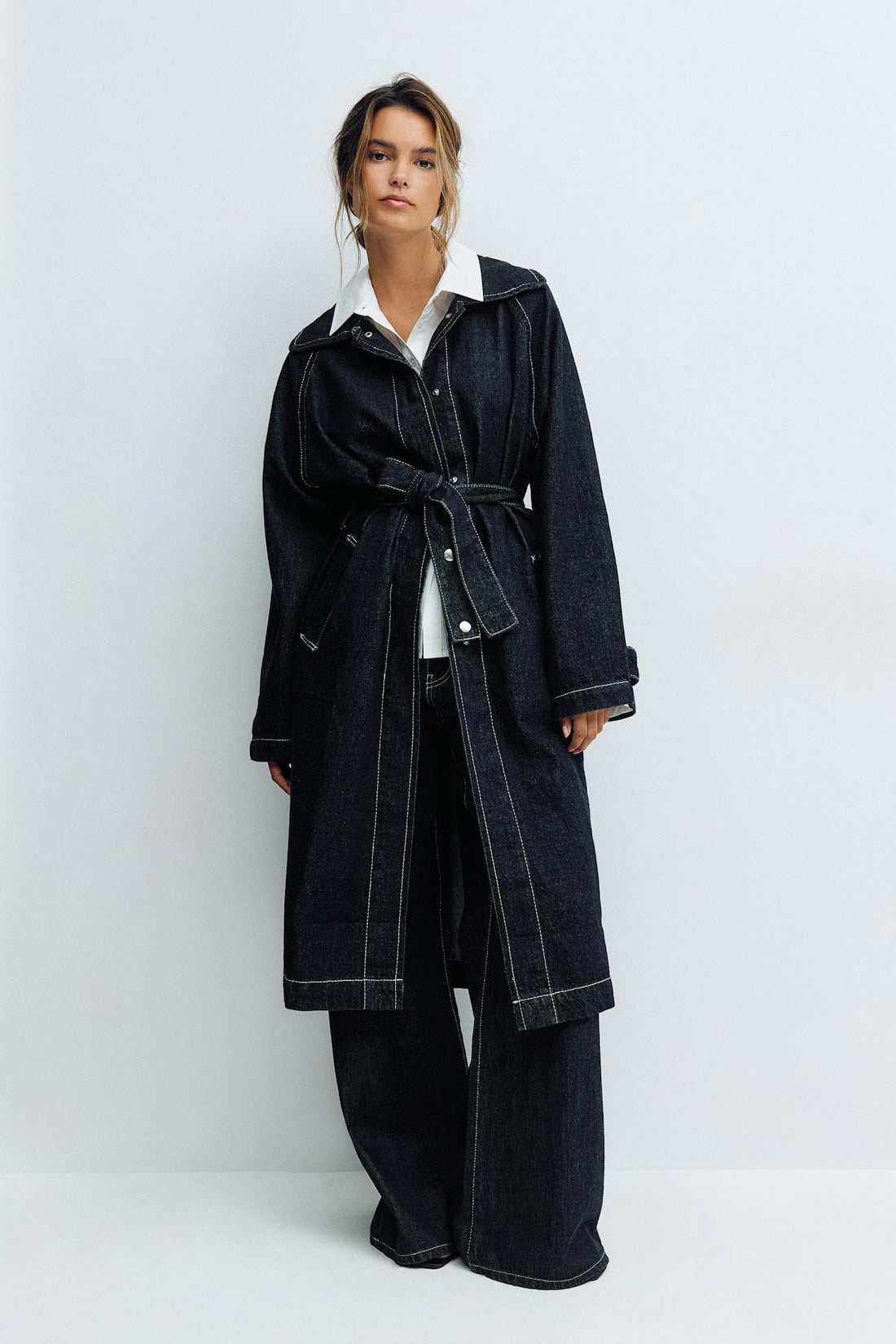 Denim car coat - Rinse