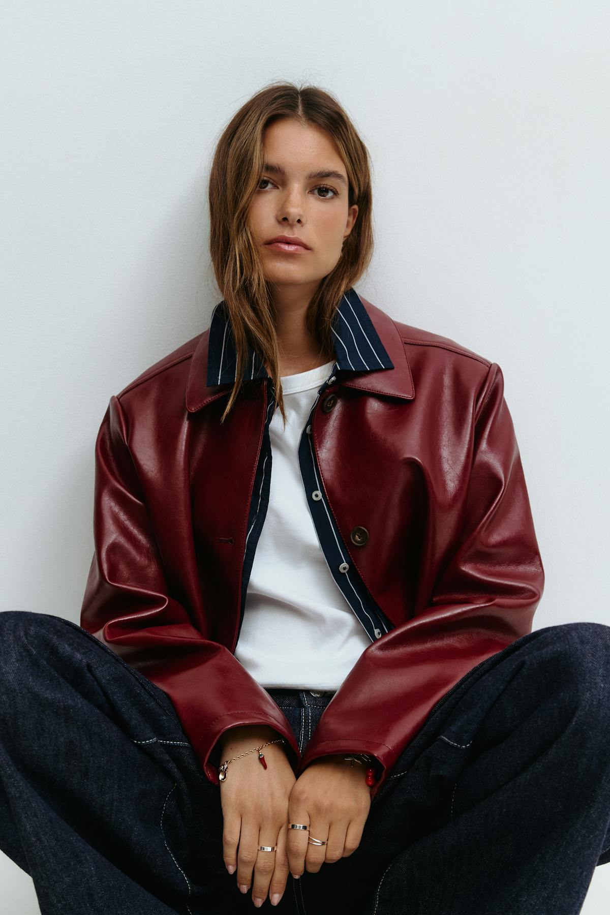 Short pu jacket - Offblack
