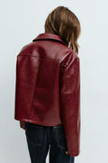 Short pu jacket - Offblack