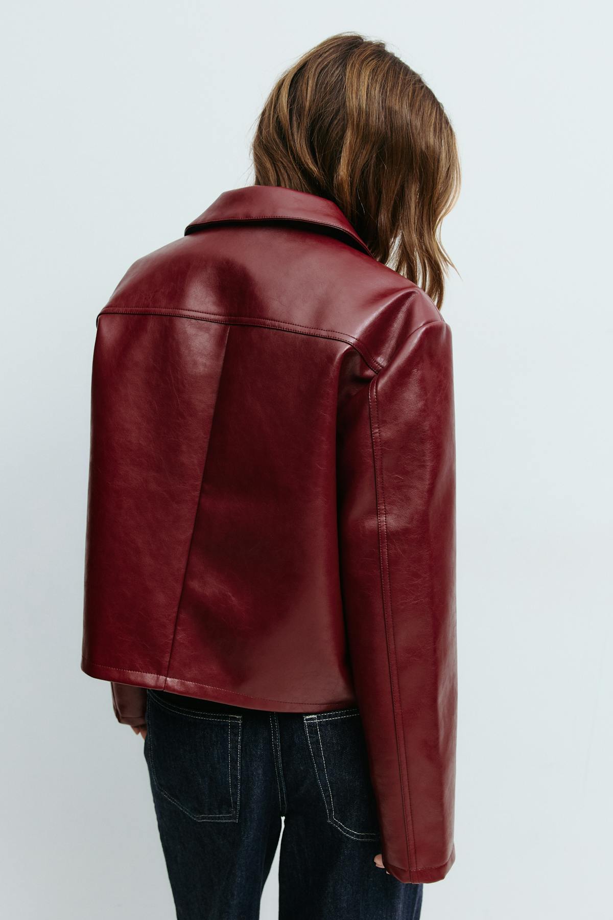 Short pu jacket - Offblack