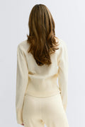 Knitted loungewear cardigan - Rose