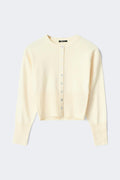 Knitted loungewear cardigan - Rose