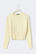 Knitted loungewear cardigan - Vanilla