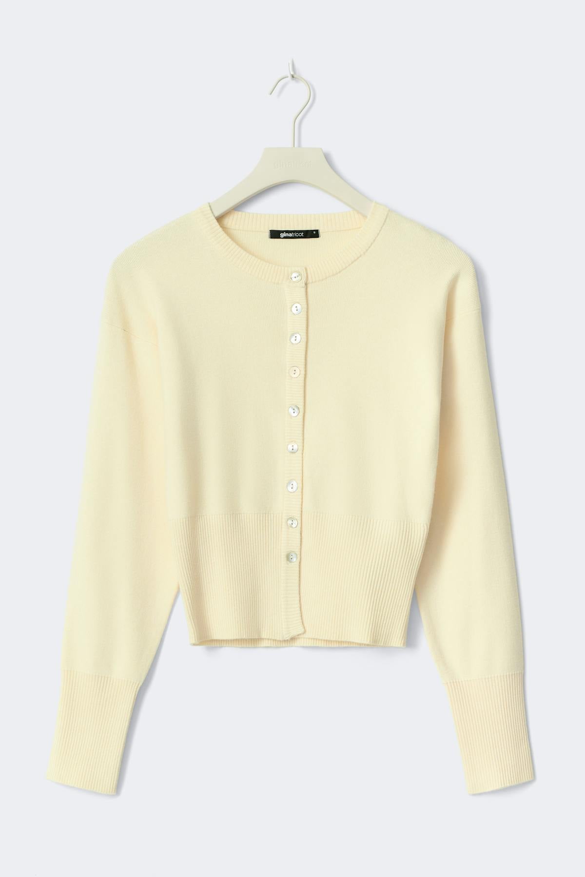 Knitted loungewear cardigan - Vanilla