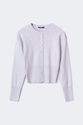 Knitted loungewear cardigan - Dusty purple