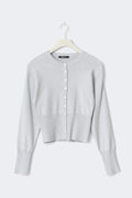 Knitted loungewear cardigan - Gardenia