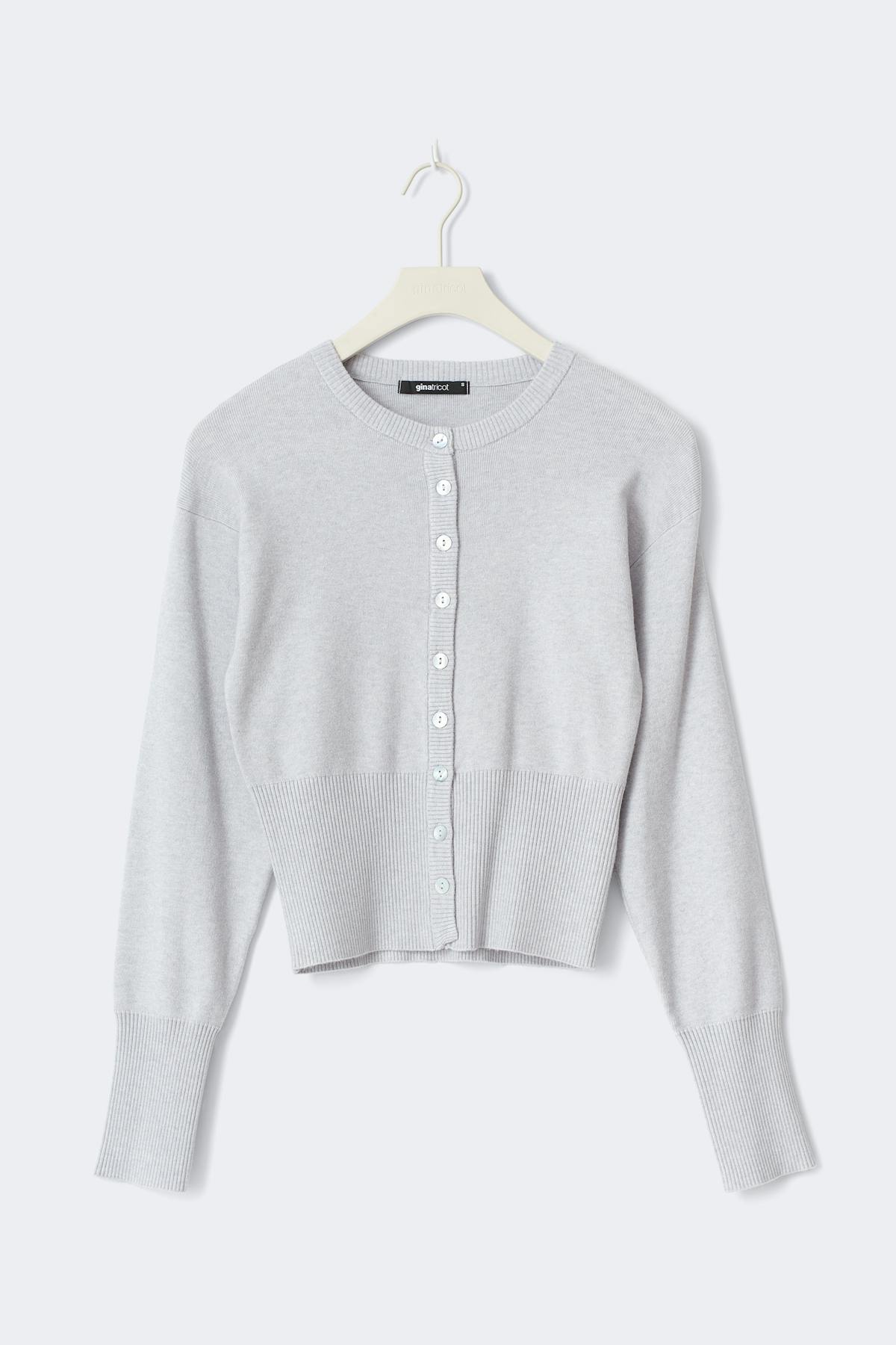 Knitted loungewear cardigan - Gardenia
