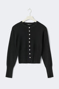 Knitted loungewear cardigan - Noir