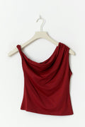 Asymmetric micro top - Rhubarb