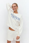 Printed sweater - Molten lava