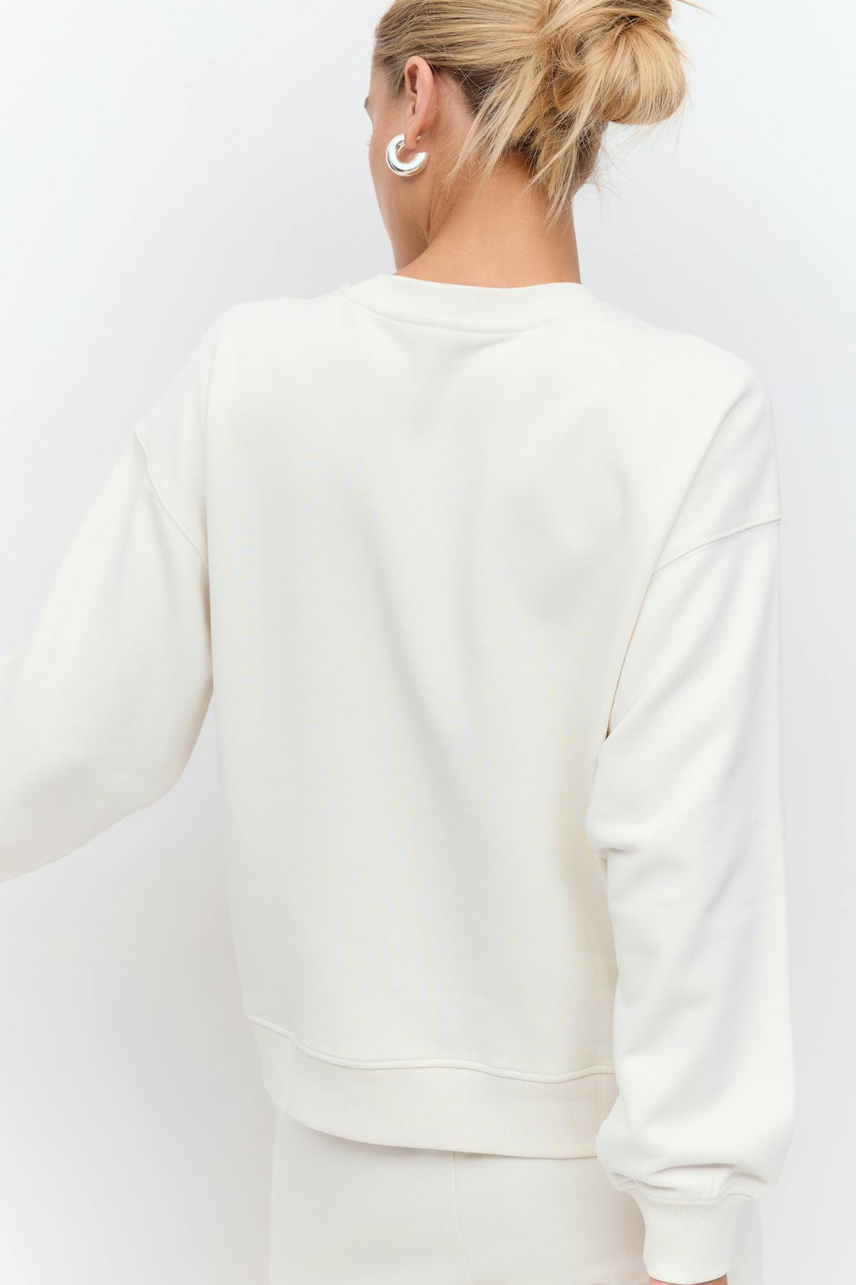 Printed sweater - Cashmere blue