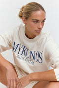 Printed sweater - Cashmere blue