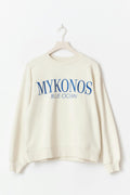 Printed sweater - Cashmere blue