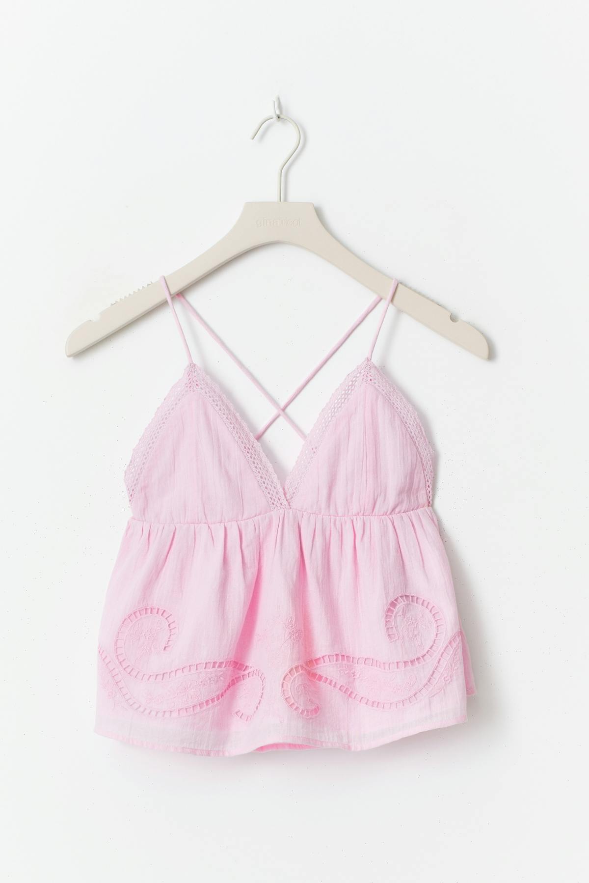 Y triangle singlet - Pink lady