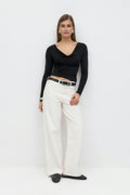 Waterfall top - Noir