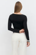 Waterfall top - Noir