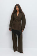Shaped blazer - Noir