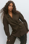 Shaped blazer - Noir