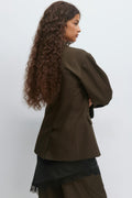 Shaped blazer - Noir