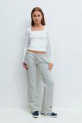 Y low waist sweatpants - Lt grey melange