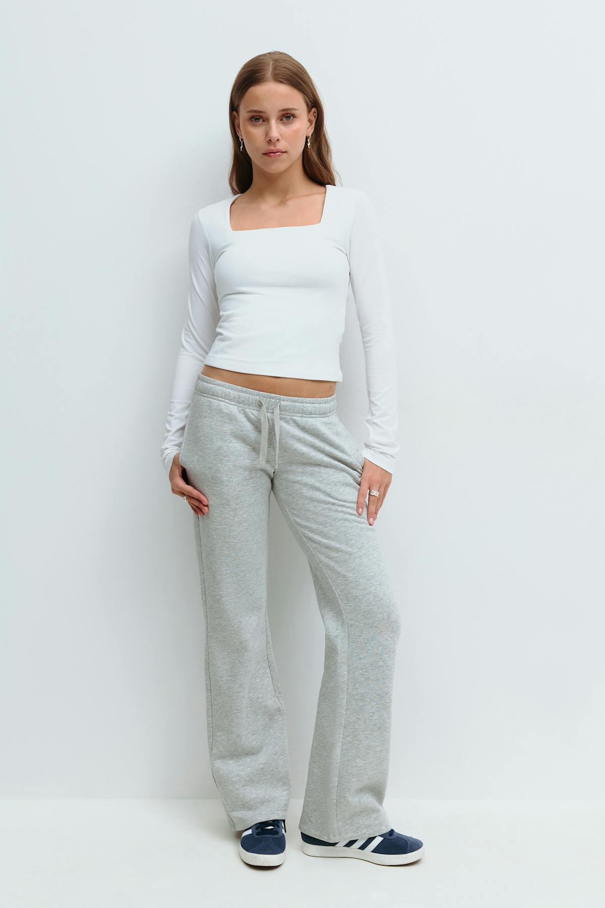 Y low waist sweatpants - Lt grey melange