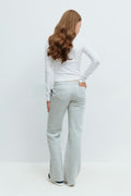Y low waist sweatpants - Lt grey melange