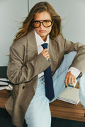 Shaped blazer - Noir