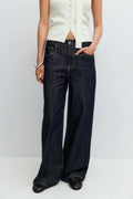 Buckle baggy jeans - Rinse