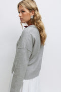Knitted collar sweater - Multicolore