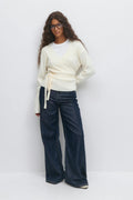 Palazzo jeans - Scandi blue