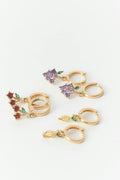 Berry 3-pack earrings