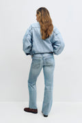 Scandi low straight jeans - Lt vintage blue