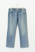 Scandi low straight jeans - Lt vintage blue