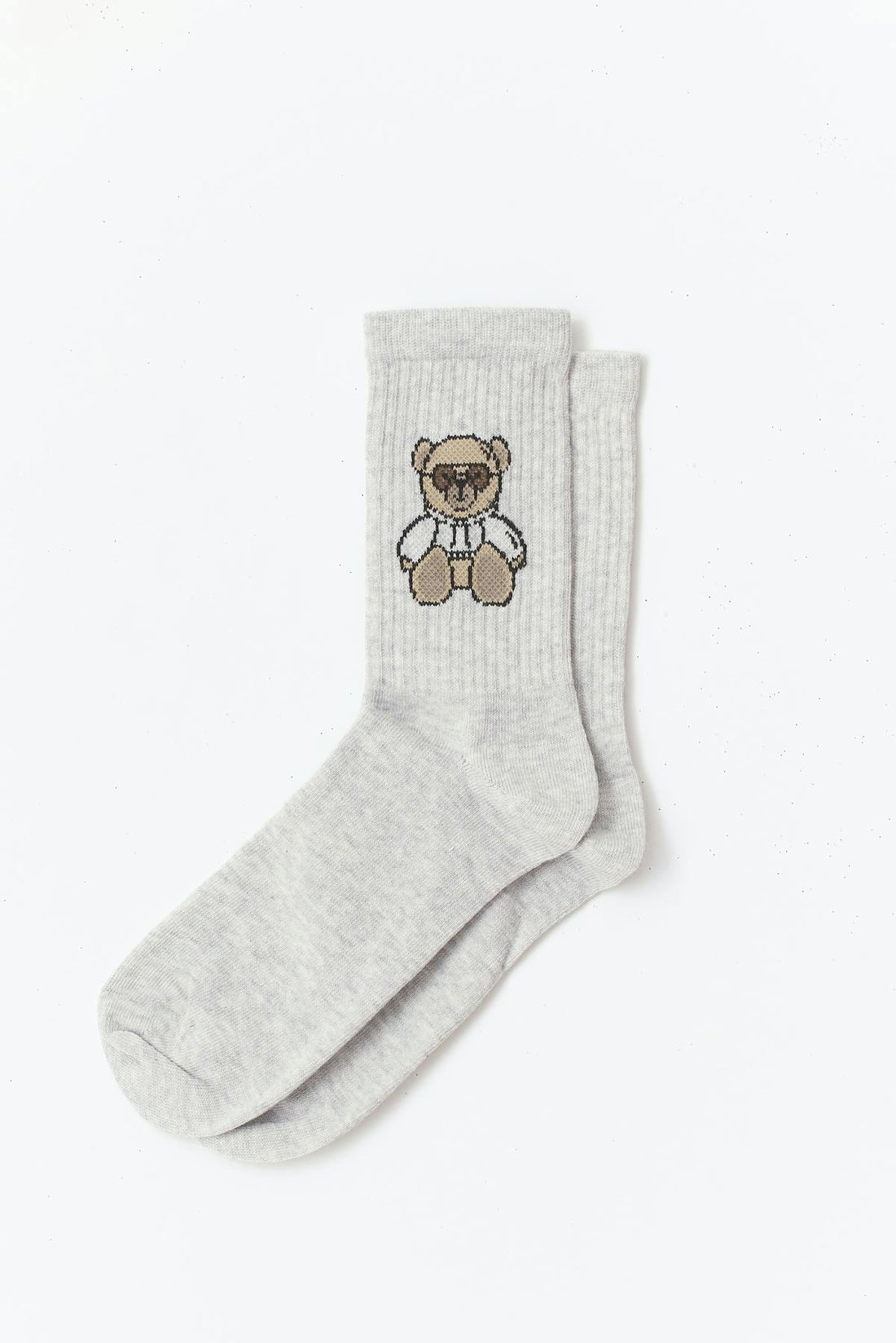 Jacquard socks - Grey melange
