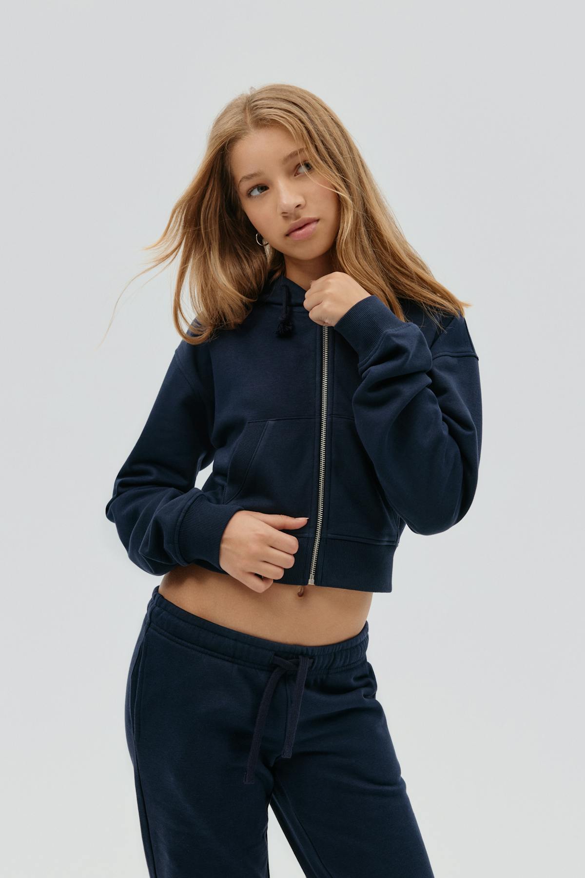 Y zip hoodie - Bleu marine