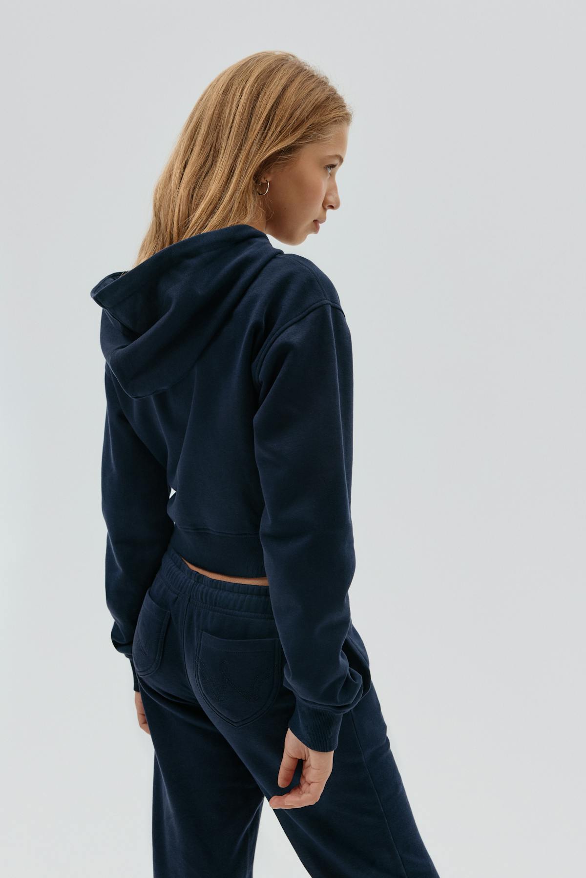 Y zip hoodie - Bleu marine