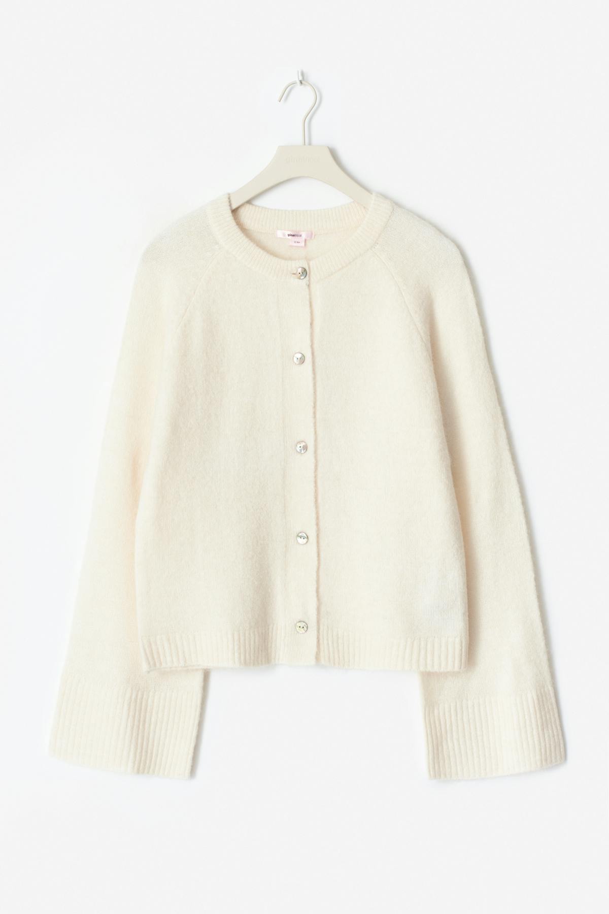 14+ knitted cardigan - Gardenia