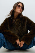 Faux fur jacket - Blanc