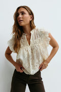 Structured top - Blanc