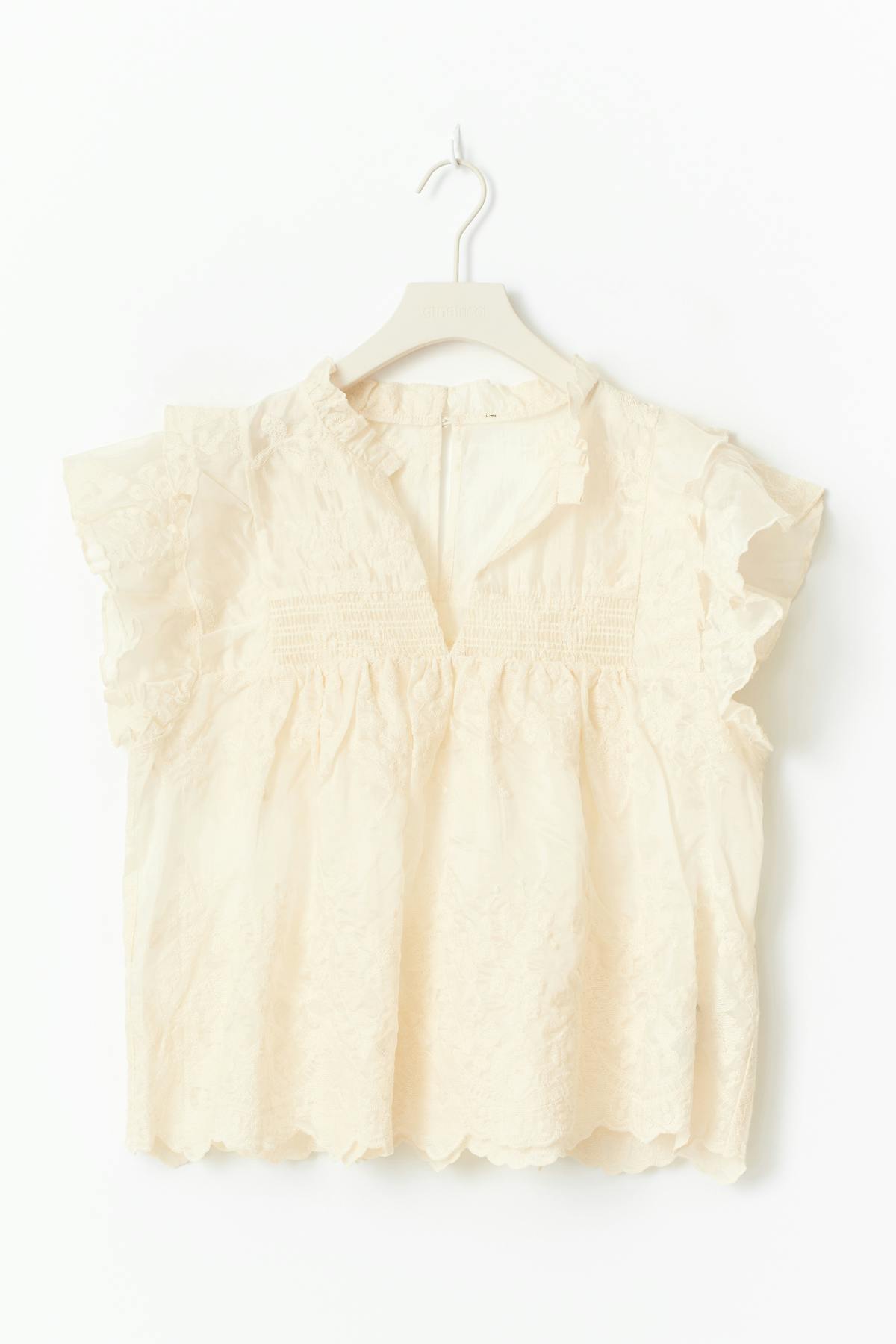 Structured top - Crème