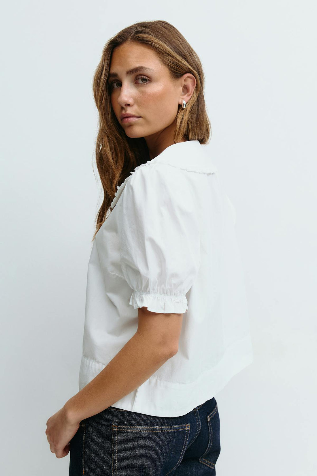 Cute collar blouse - Blanc