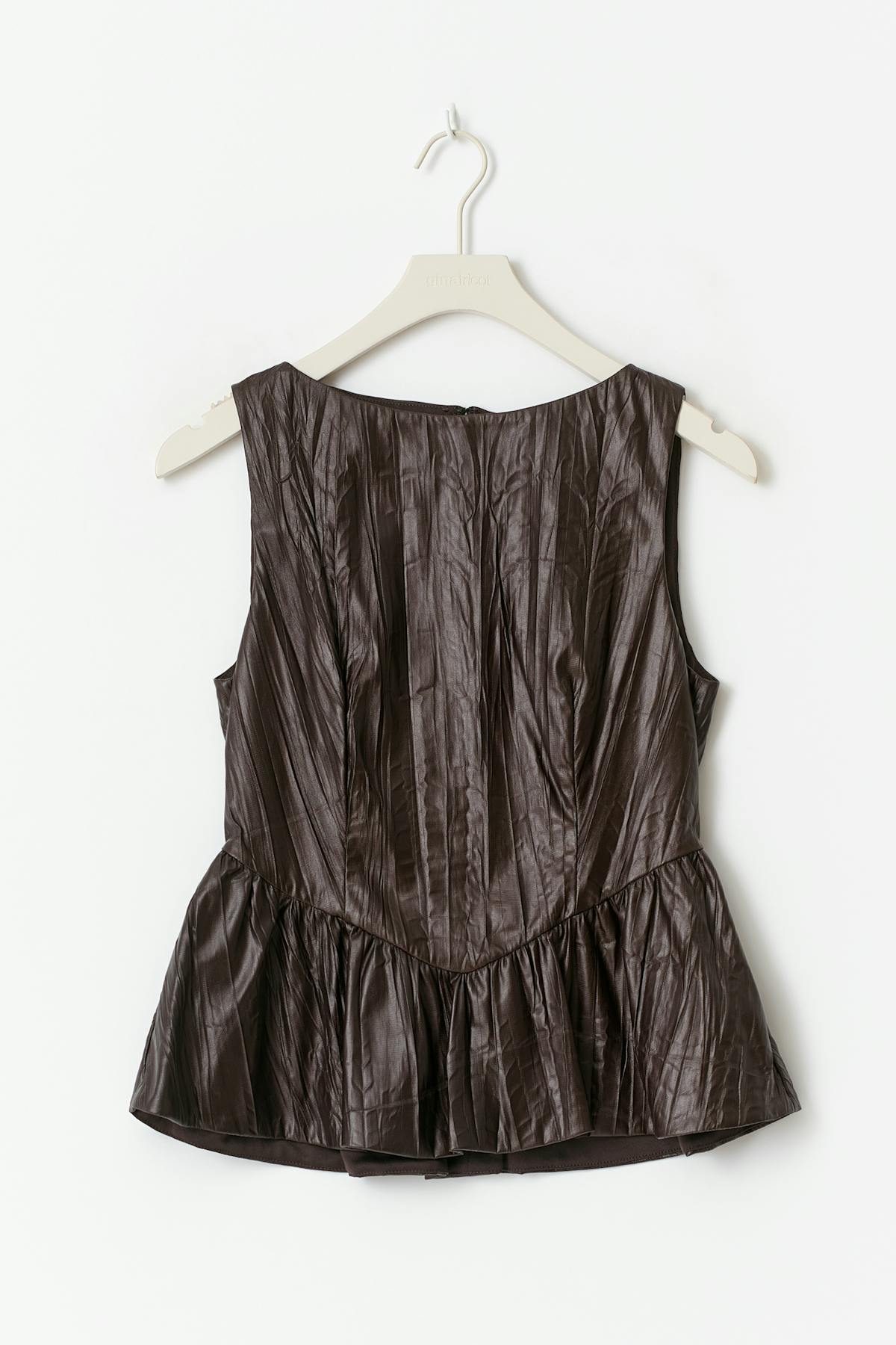 Peplum top - Marron